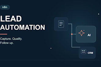 build n8n automation for lead capture CRM and ai follow up