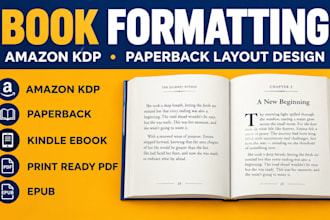 amazon kdp book formatting and paperback layout design