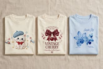 design 3 aesthetic vintage custom t shirt designs