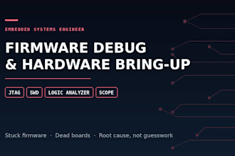 debug your embedded firmware and bring up your custom hardware