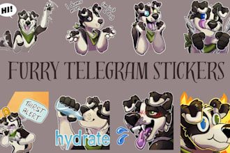 create furry stickers furry telegram stickers emotes in nsfw sfw