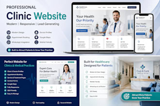 make a modern clinic website that builds patient trust