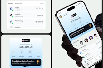finance mobile app design modern fintech app