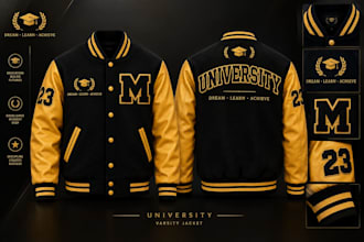 design letterman jacket or varsity jacket for your brand