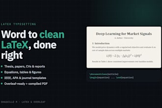convert word, pdf or handwritten notes to latex overleaf documents