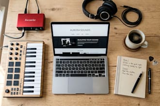 design bandzoogle website, redesign merch store music page, music website