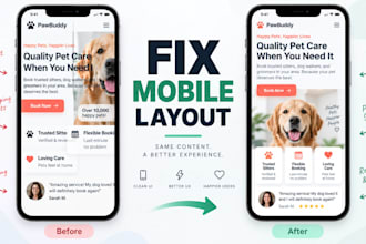 fix mobile layout and responsive CSS issues in your react website