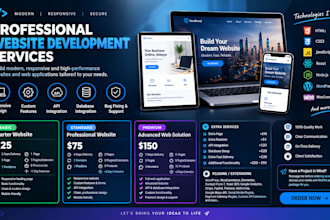 build websites, web apps and API integrations