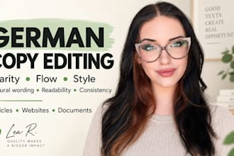 professionally edit and improve your german text