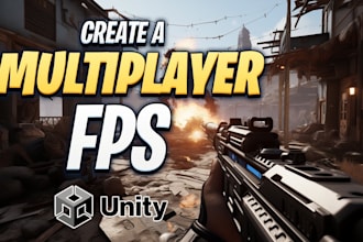develop a 2d 3d arcade fighting game, shooting game, fps, vps game using unity