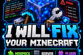 fix your minecraft server, plugin, or modpack bugs