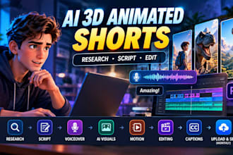 create zack d films style viral 3d animated shorts with ai