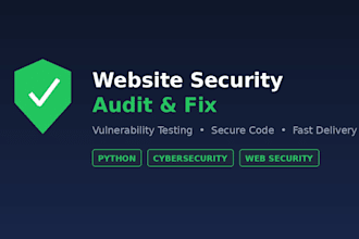 do a website security audit and fix vulnerabilities