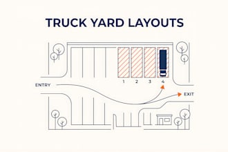 design truck parking layouts