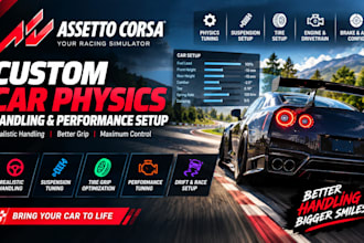 create custom assetto corsa car physics handling and performance setup