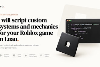 script custom systems and mechanics for your roblox game in luau