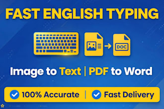 do fast english typing and image to text conversion