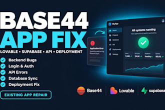 fix base44 app bugs backend functions api errors lovable supabase deployment