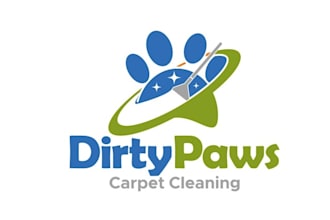 design pet focussed carpet cleaning company logo
