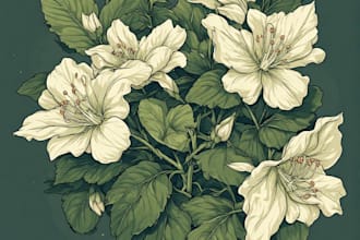 make botanical illustrations for your posters