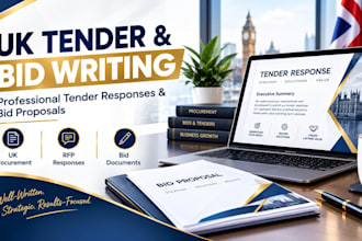 write your UK tender response and professional bid proposal
