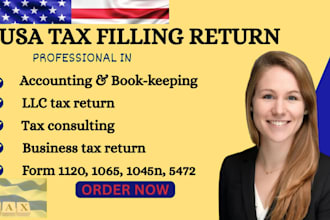 prepare 1120 and 5472 foreign llc tax return, fax it to irs