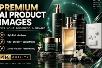create premium ai product image for your business and brand