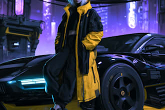 make anime character, cyberpunk character