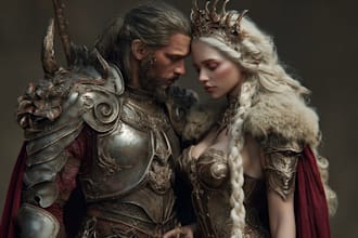 draw a romantic custom couple character illustration