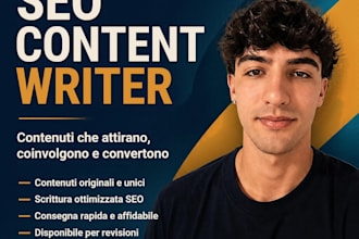 write articles and blog in italian or english