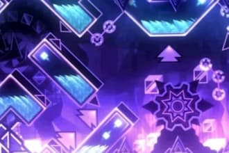 create a custom geometry dash level with unique design and gameplay