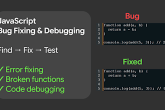 fix errors and bugs in your javascript code