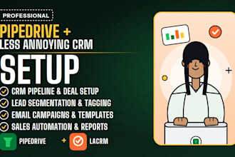 setup and automate pipedrive CRM and less annoying CRM sales pipeline