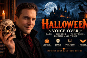 record a spooky halloween horror voice over