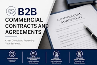 draft bulletproof b2b commercial contract and corporate agreements for your firm