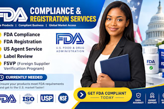 provide fda compliance, registration, fsvp, US agent