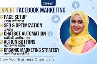 do 5 in 1 facebook page setup seo automation and marketing