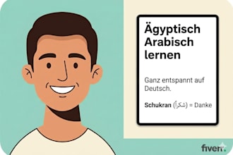teach you conversational egyptian arabic in german
