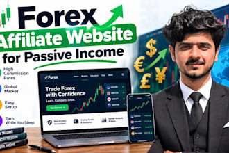 develop a professional forex affiliate and forex broker website with blog