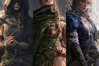draw custom dnd character art and fantasy rpg illustrations