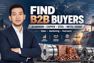 generate b2b leads for aluminum, copper, steel and metal scrap