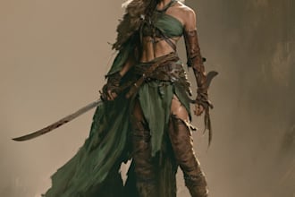 draw your dnd art or ttrpg character design or illustration