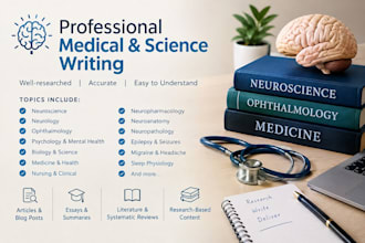 ghostwrite medical ebook, neuroscience, dental article, holistic ebook writer