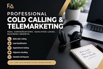 do professional cold calling and telemarketing to generate leads