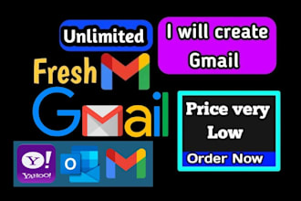 create new gmail or email account  or personal use for your business