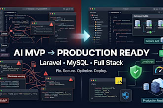 clean up ai code and refactor your PHP laravel mvp for production