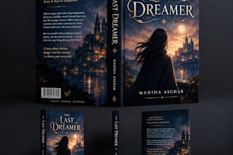 do a professional book cover, paperback, ebook hardcover and dust jacket
