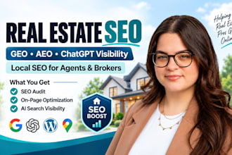 do real estate SEO with GEO and aeo for chatgpt visibility