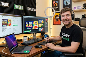 design a professional youtube thumbnail that boosts views
