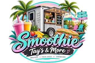 create fantastic juice store and juice bar logo